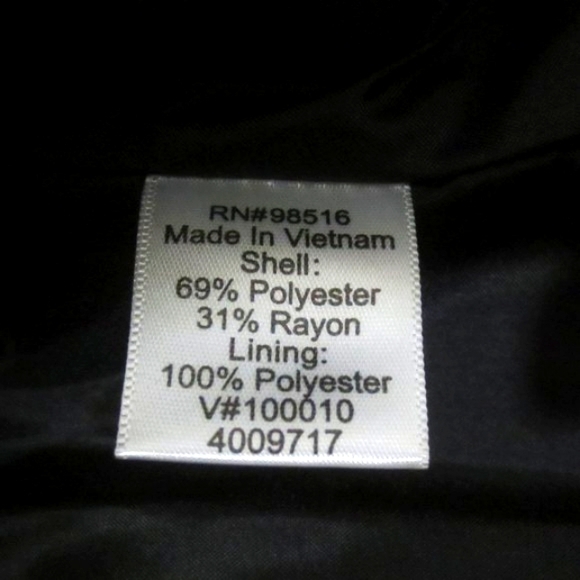 Coldwater Creek Blazer Jacket Black White Classic Career Tailored Style Size P8 - Picture 8 of 11